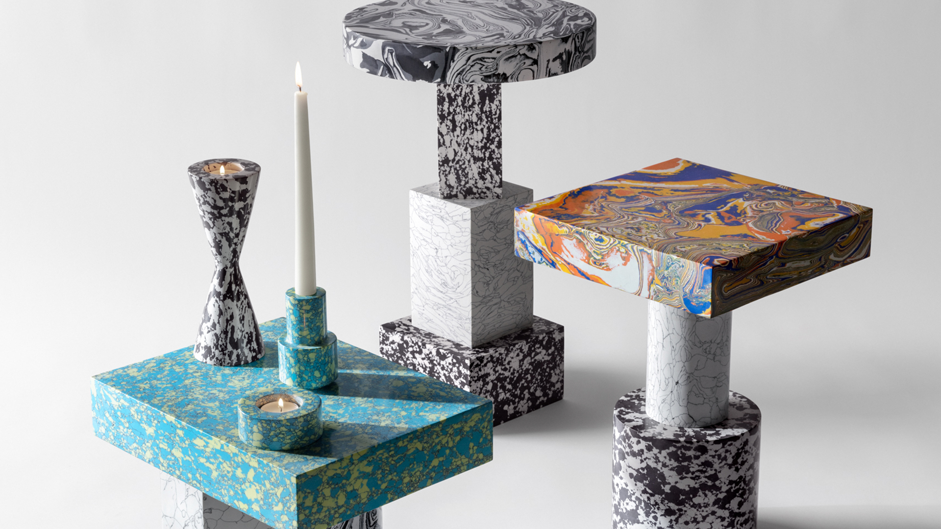 Swirl Candleholders & Tables, Lifestyle