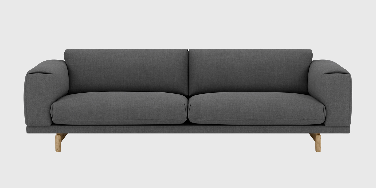 Rest 3.5 Seater Sofa, Wood Base