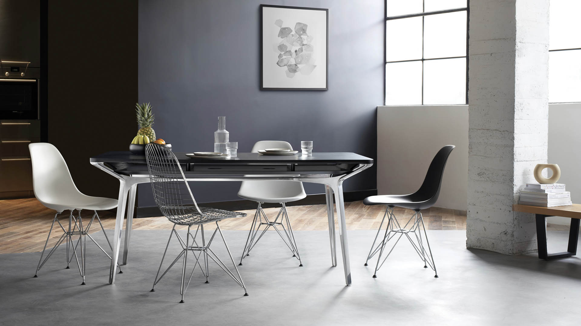 Eames Moulded Plastic Side Chair, Lifestyle