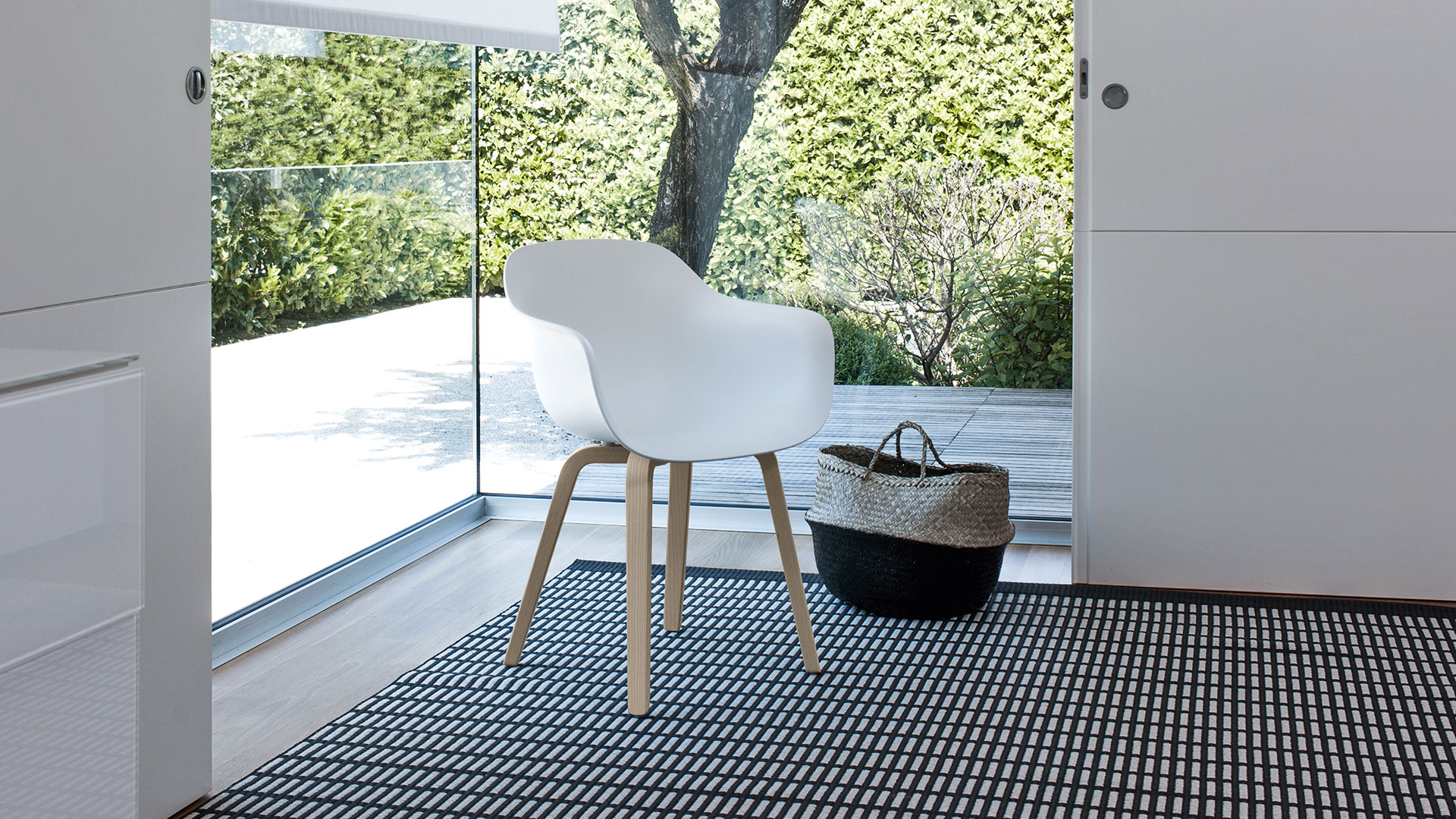 Substance Armchair, Plywood Legs, Lifestyle