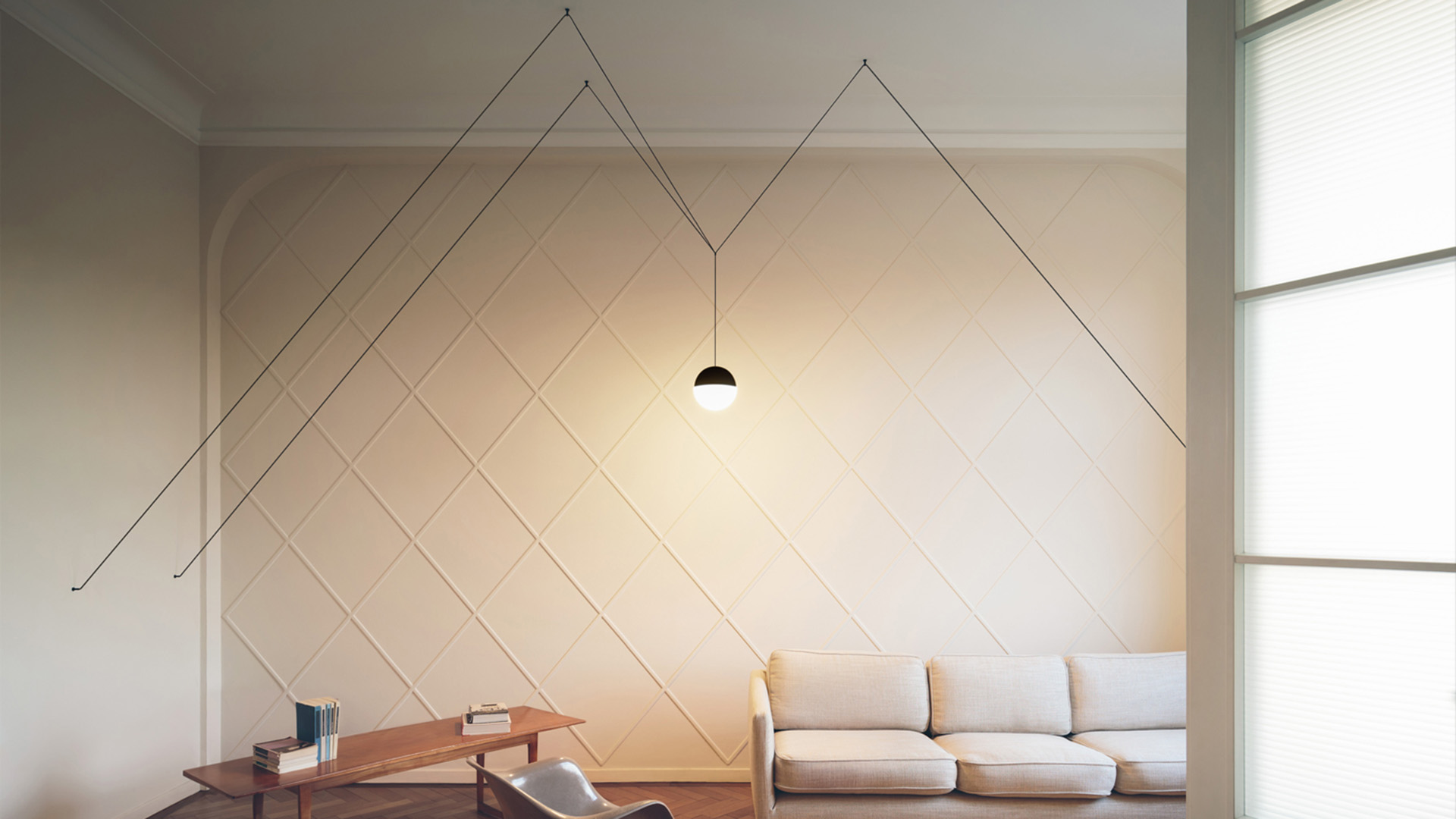 String Sphere Pendant Light, Lifestyle