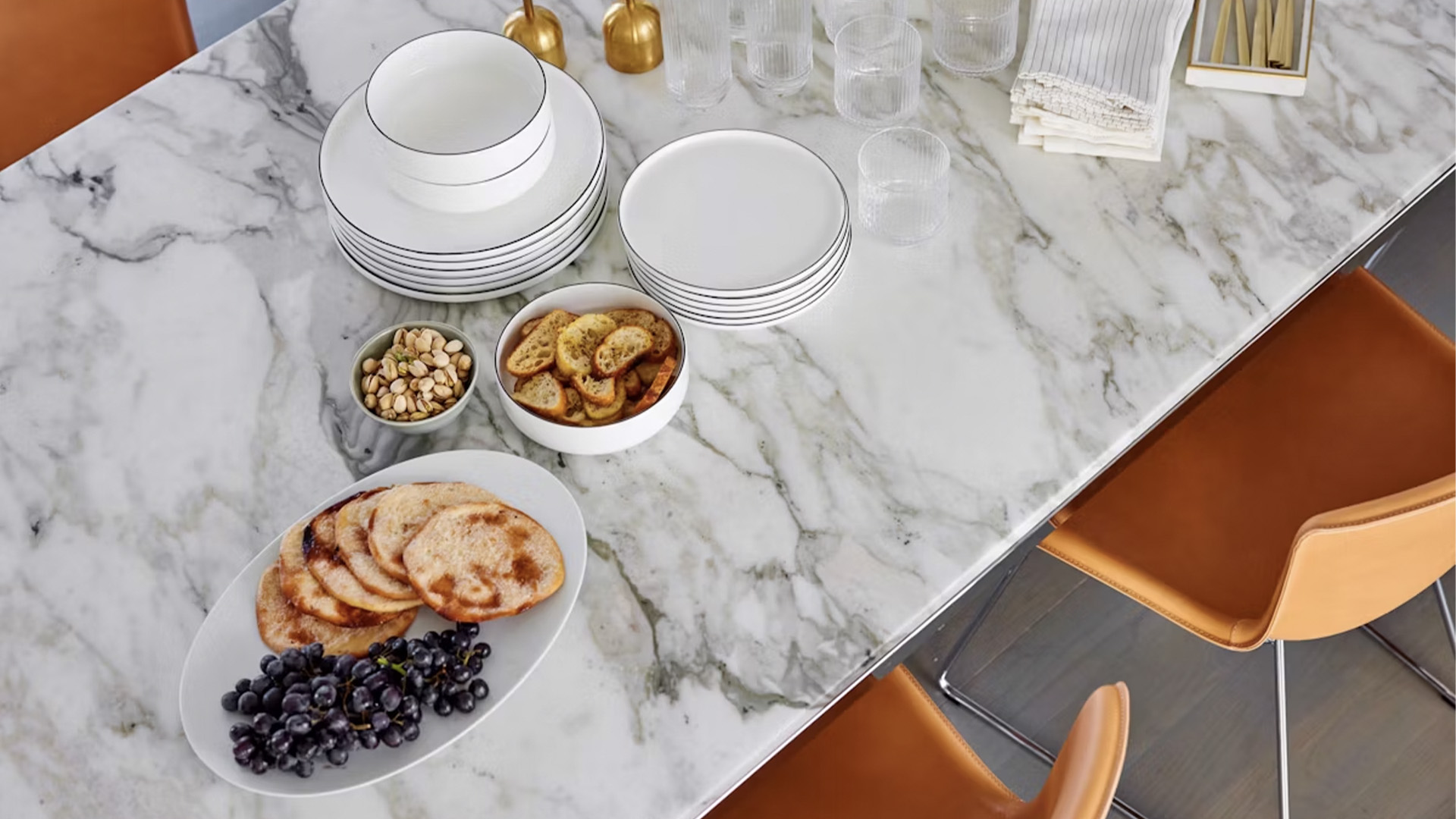 Florence Knoll Dining Table, Rectangle, Lifestyle