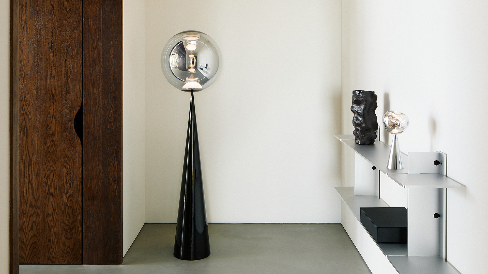 Globe Cone Fat Floor Lamp, Lifestyle