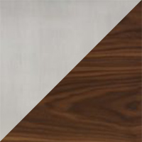 Stainless Steel & Walnut