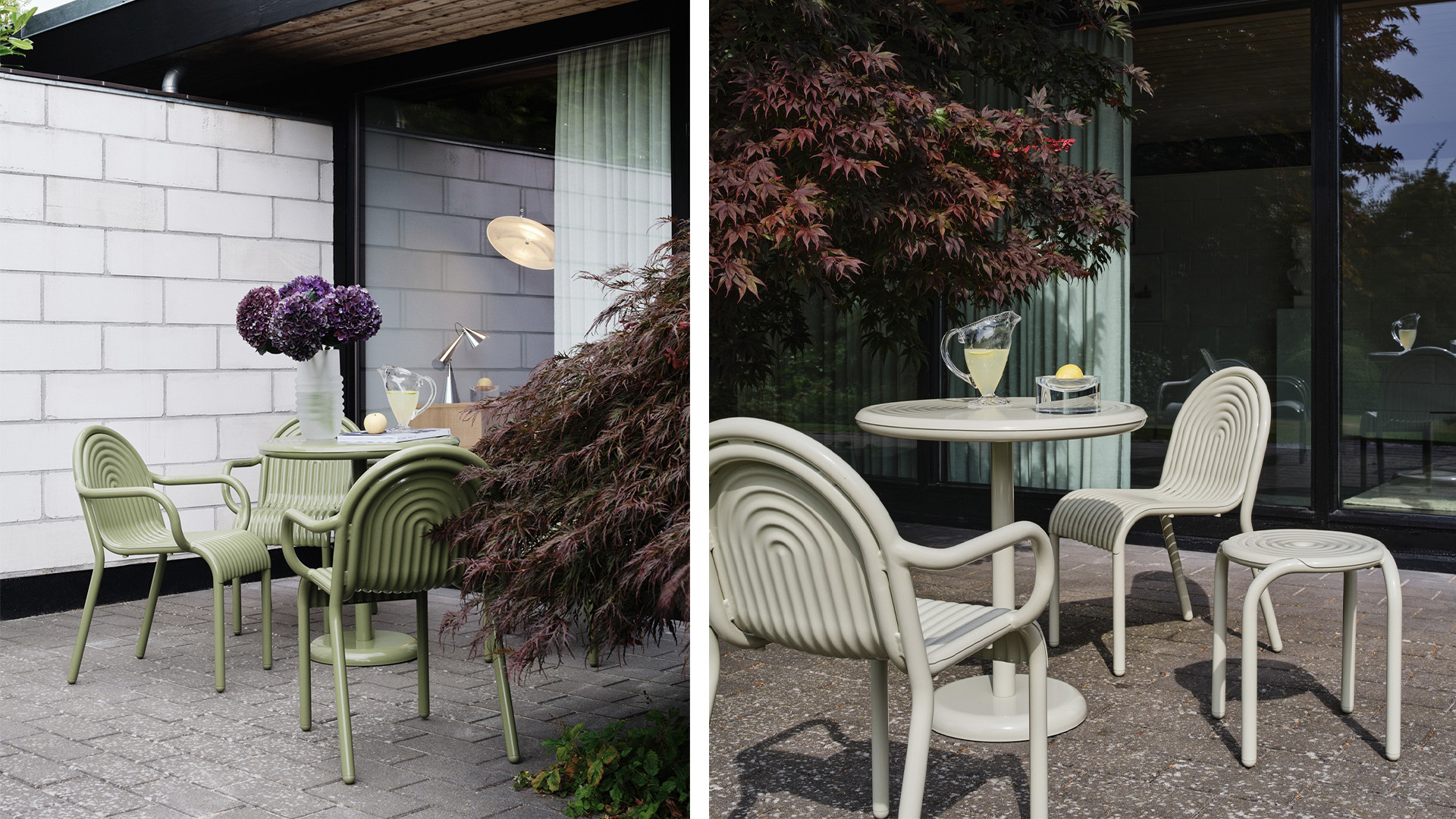 Groove Table, Round, Lifestyle