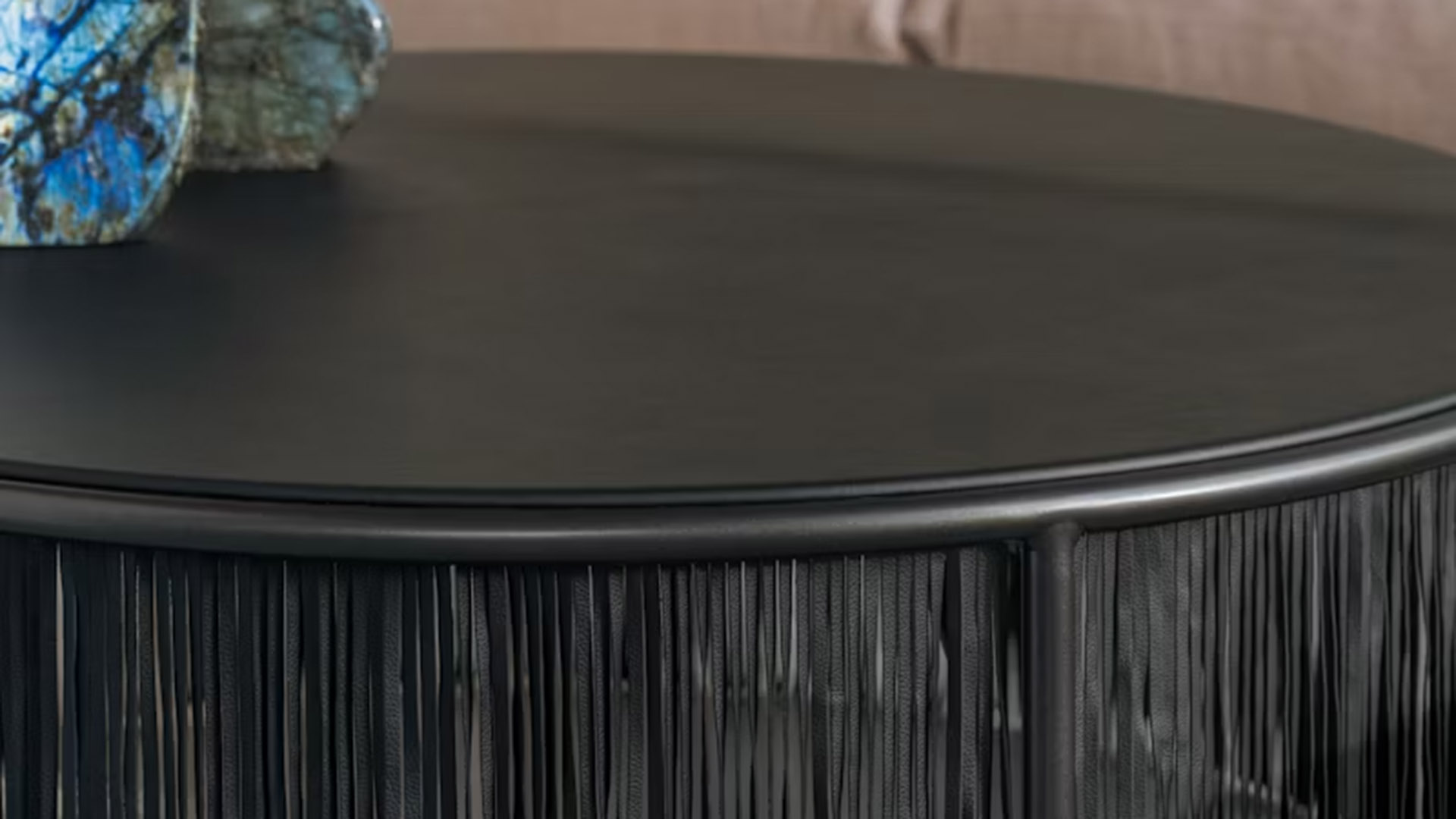 Dozie Kanu Coffee Table, Black, Lifestyle