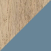 Pale Blue & Oak