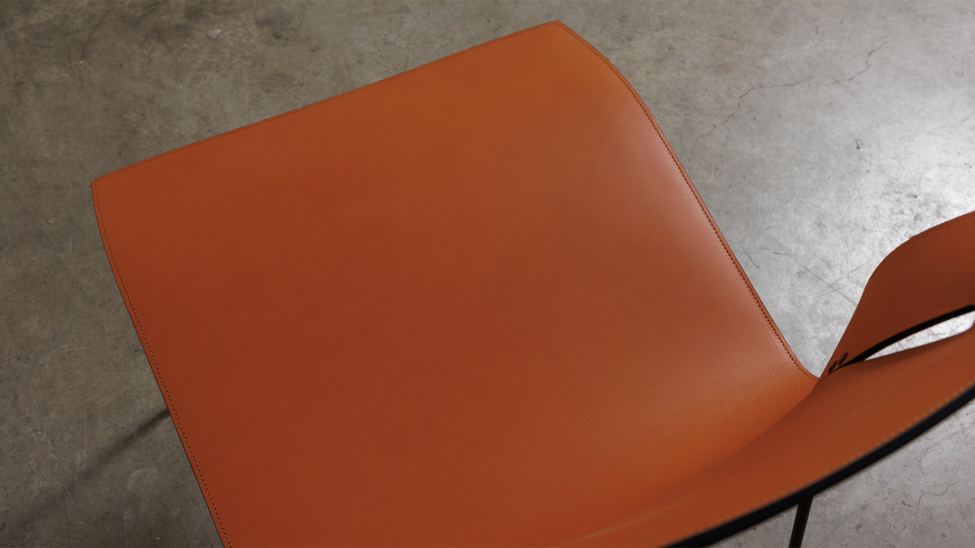 Cuoio Chair, Saddle Ocra Leather