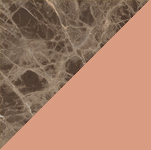 Brown Marble & Beige Red