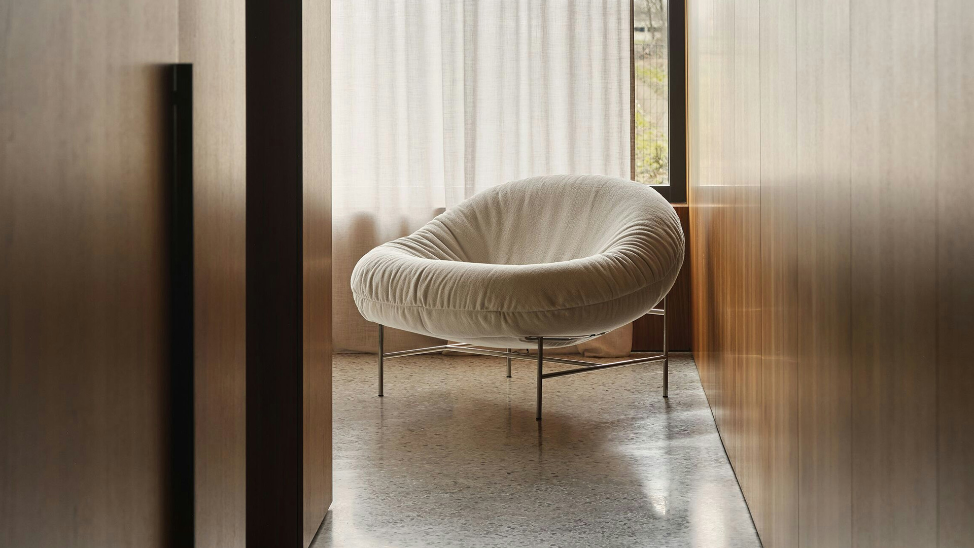 Perron Bun Lounge Chair and Ottoman, Lifestyle