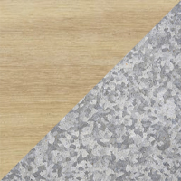 Iroko & Galvanised Steel