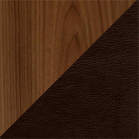 Walnut & Espresso Leather