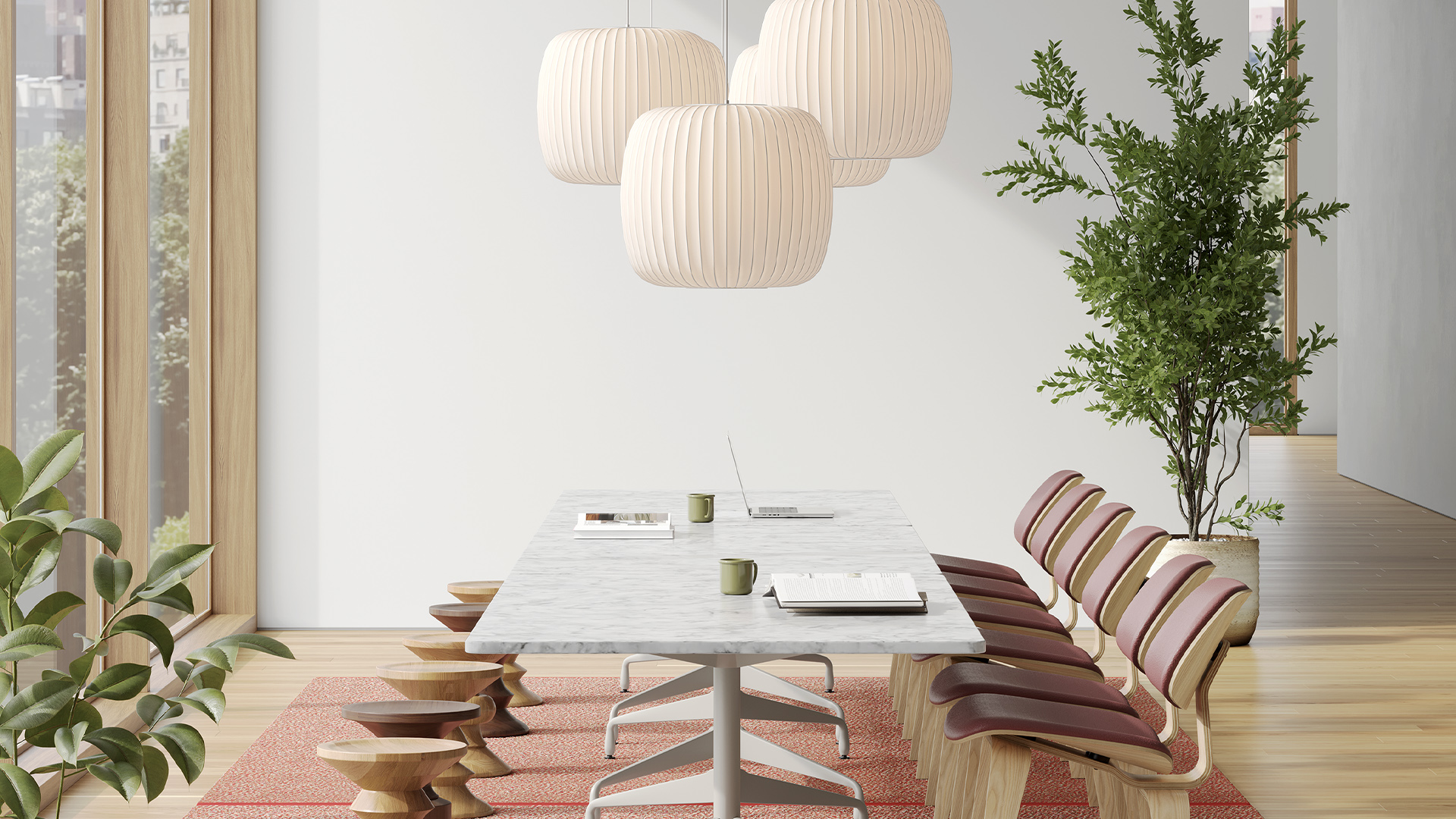 Nelson Roll Bubble Pendant, Lifestyle