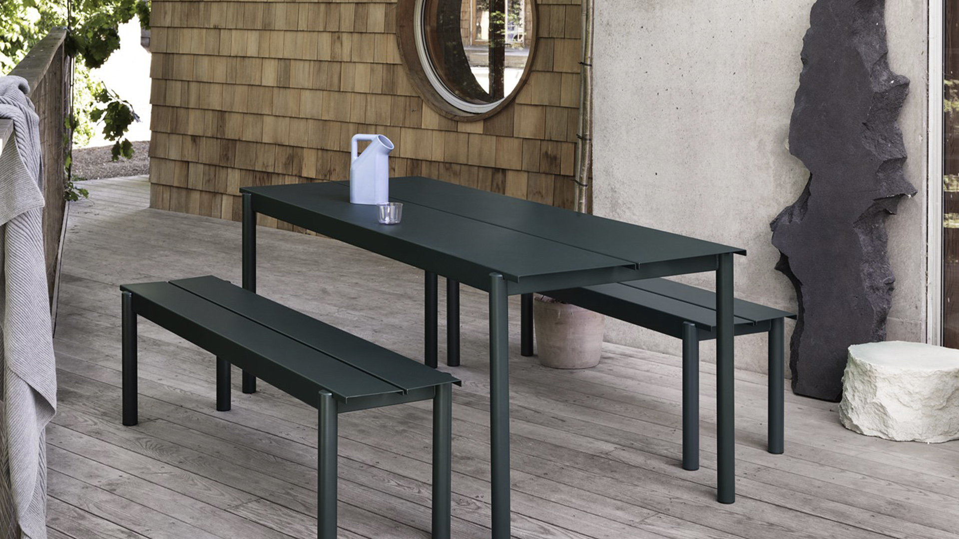 Linear Steel Bench, Lifestyle