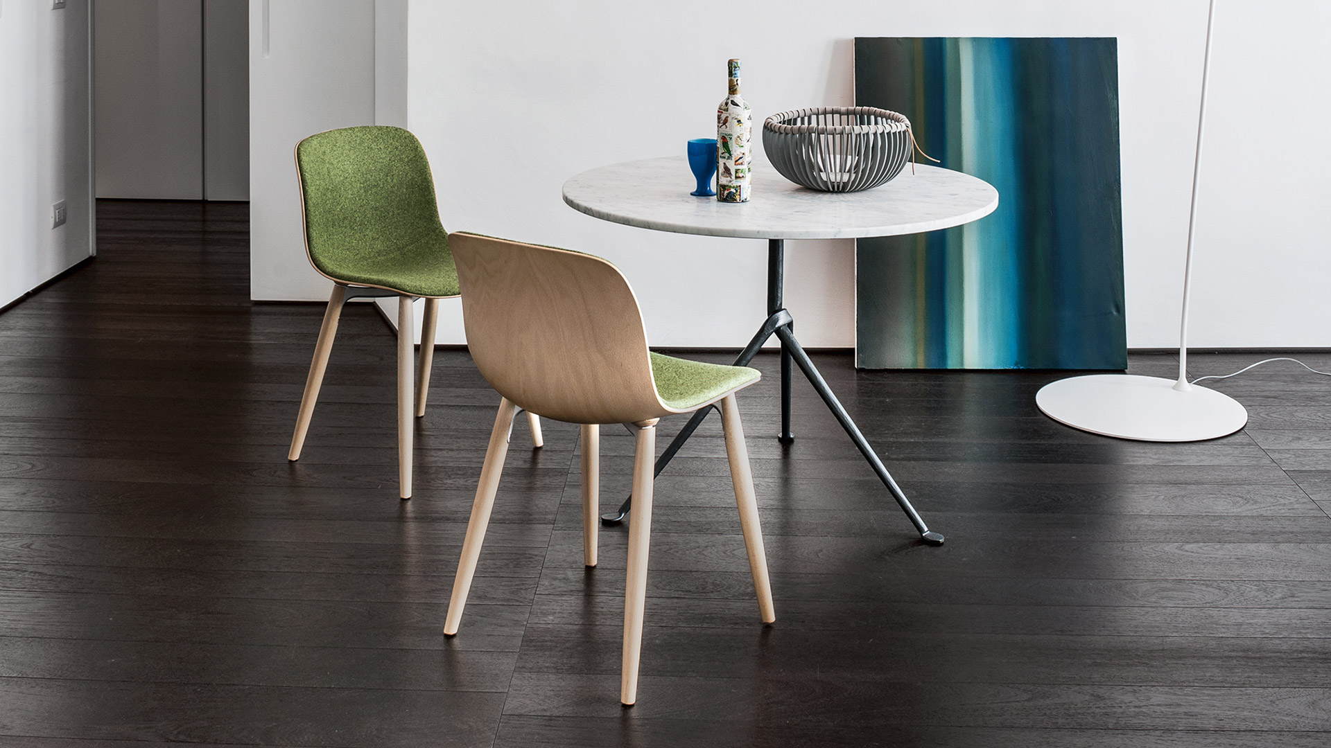 Troy Wooden Legs Chair, Lifestyle