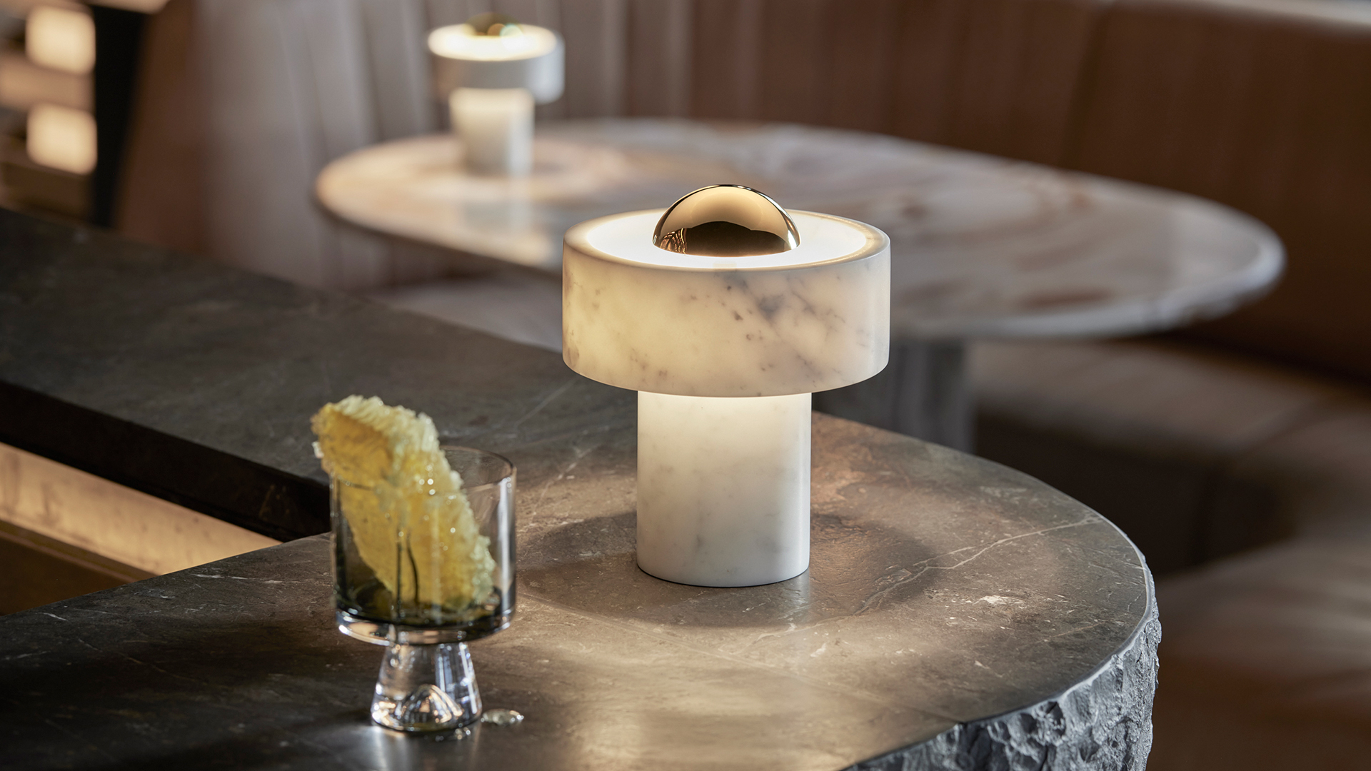 Stone Portable Table Lamp, Lifestyle