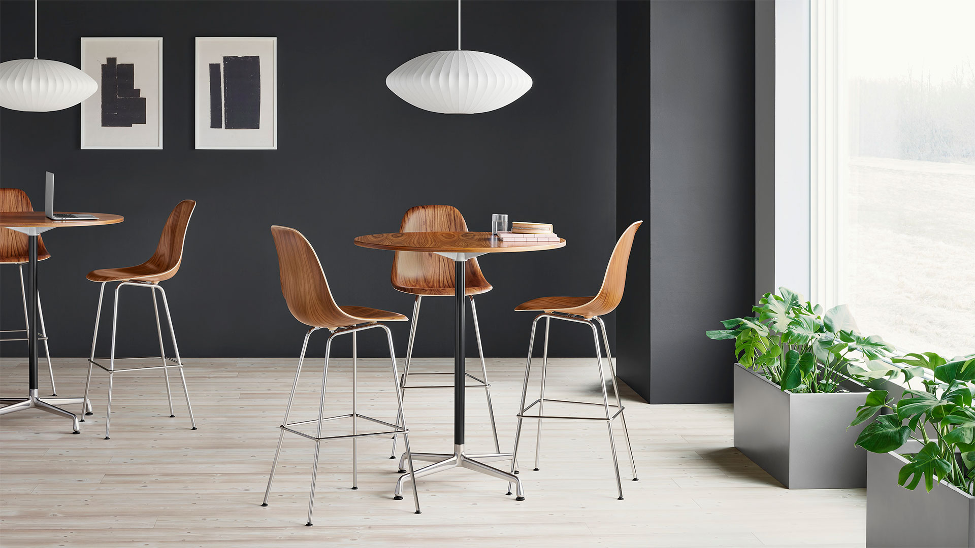 Aimer Table Herman Miller Eames Table with Universal Base | Living Edge