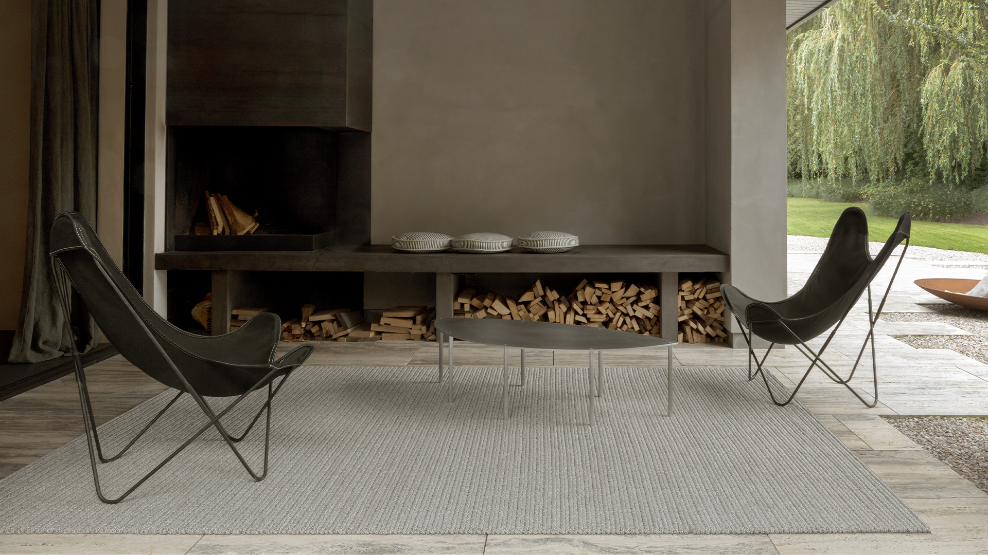 Nautilus Rug, Wild Dove, Lifestyle