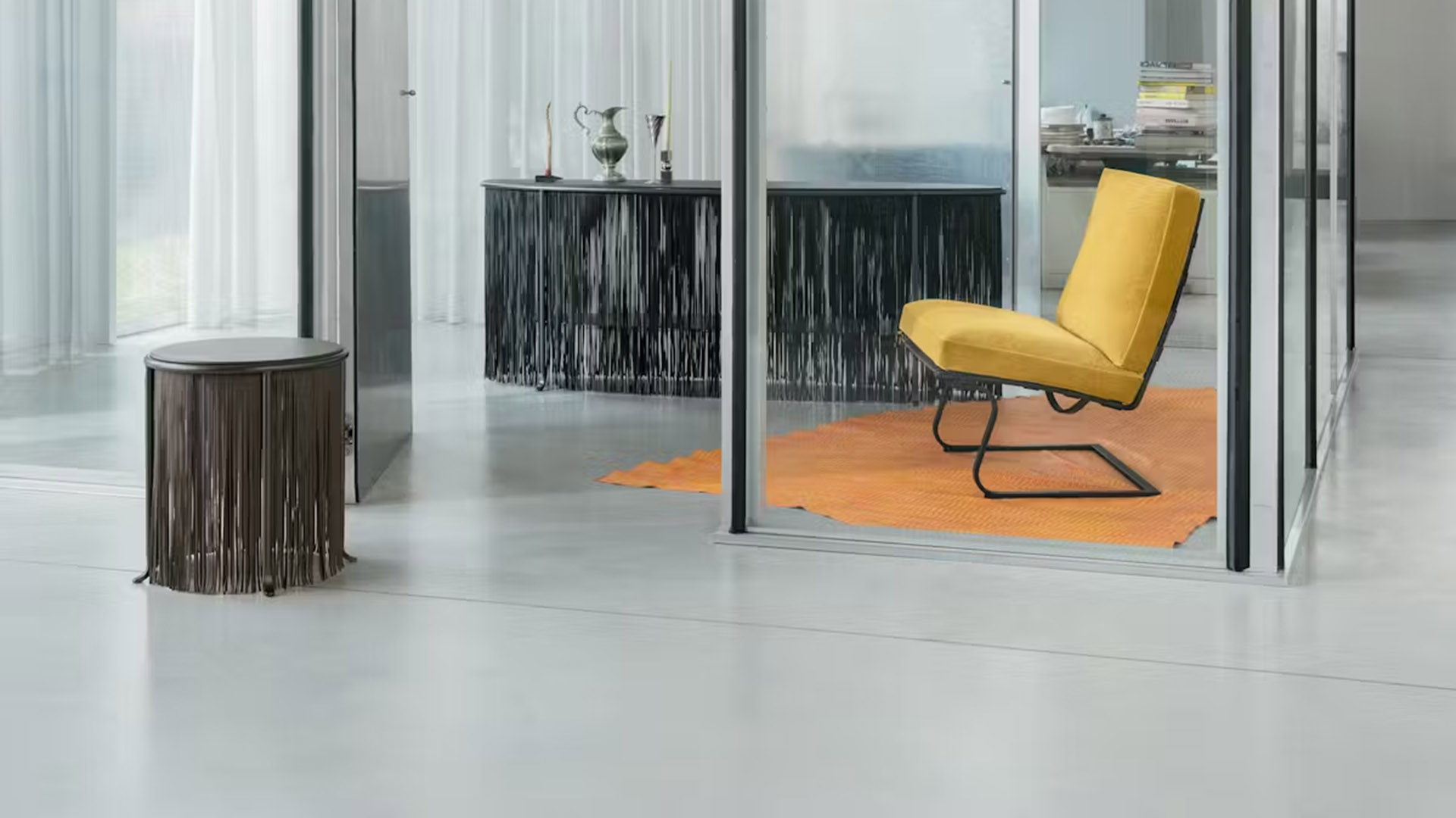 Dozie Kanu Side Table, Dark Bronze, Lifestyle