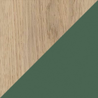 Dark Green & Oak