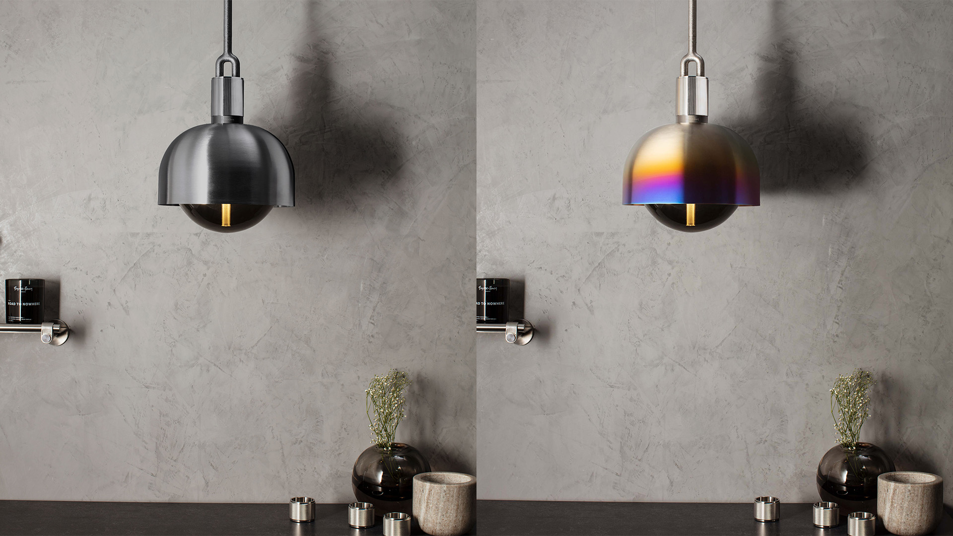 Forked Pendant Shade & Globe, Lifestyle