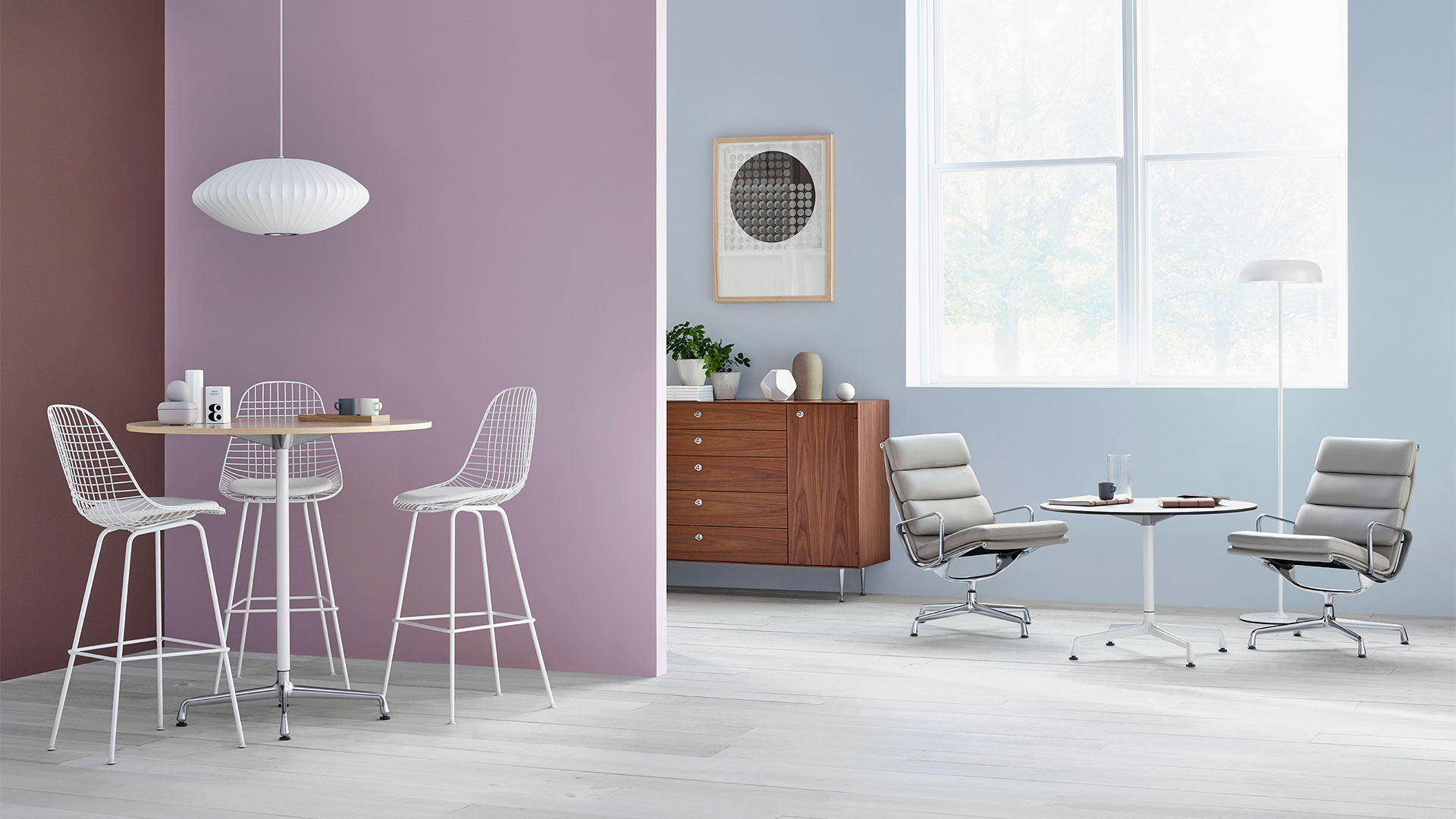 Herman Miller Eames Table with Universal Base | Living Edge