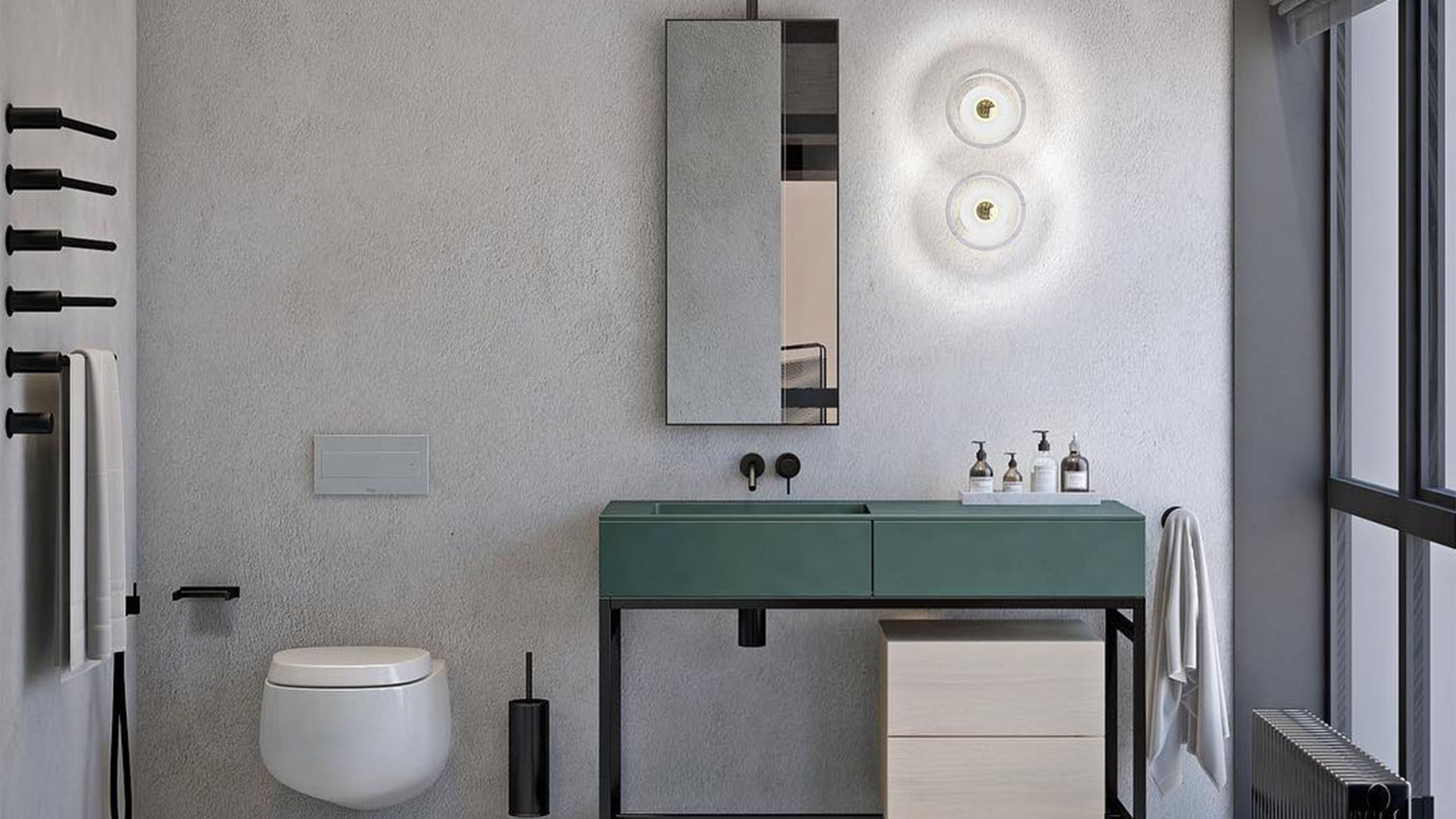Stone Wall Lamp, Lifestyle