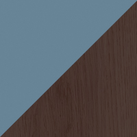 Pale Blue & Dark Oiled Oak