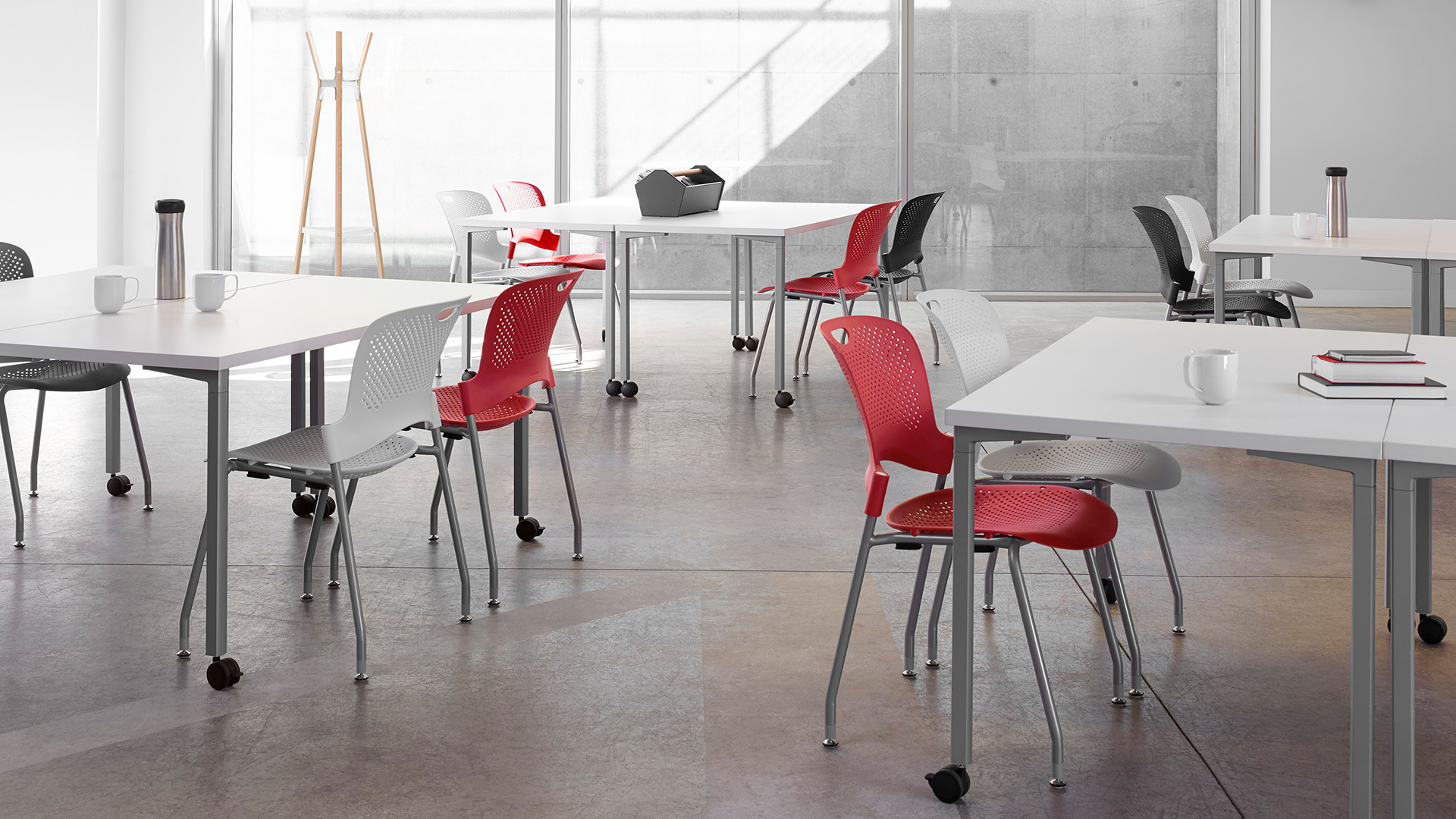 Caper Stacking Chairs, Lifestyle