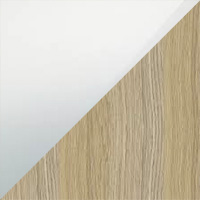 Natural Oak & Glass