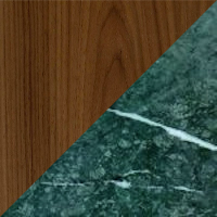 Walnut & Green Marble