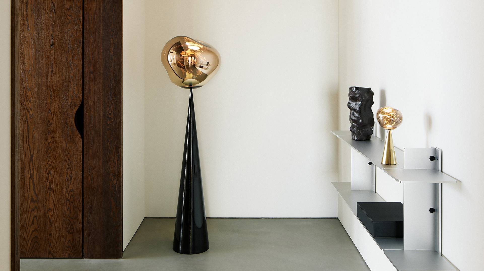 Melt Cone Fat Floor Lamp, Lifestyle