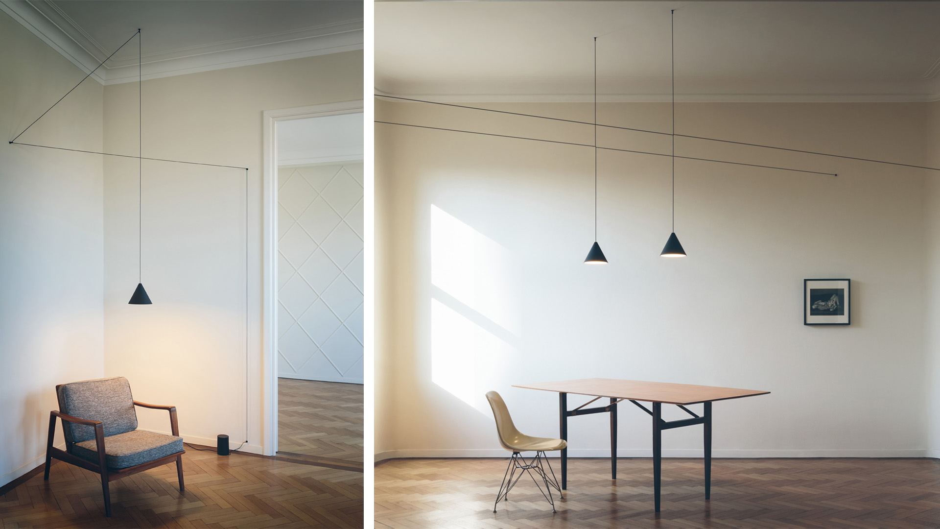 String Cone Pendant Light, Lifestyle