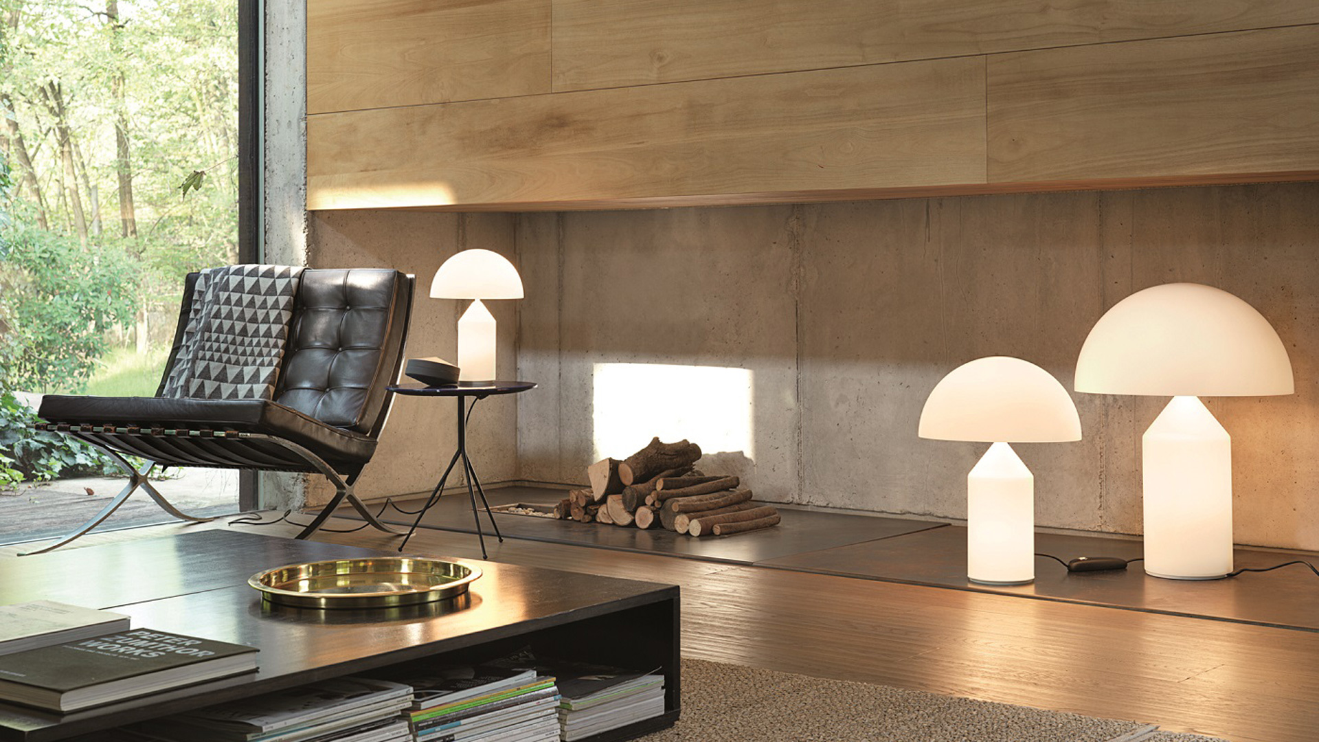 Oluce Atollo Table Lamp, Glass | Living Edge