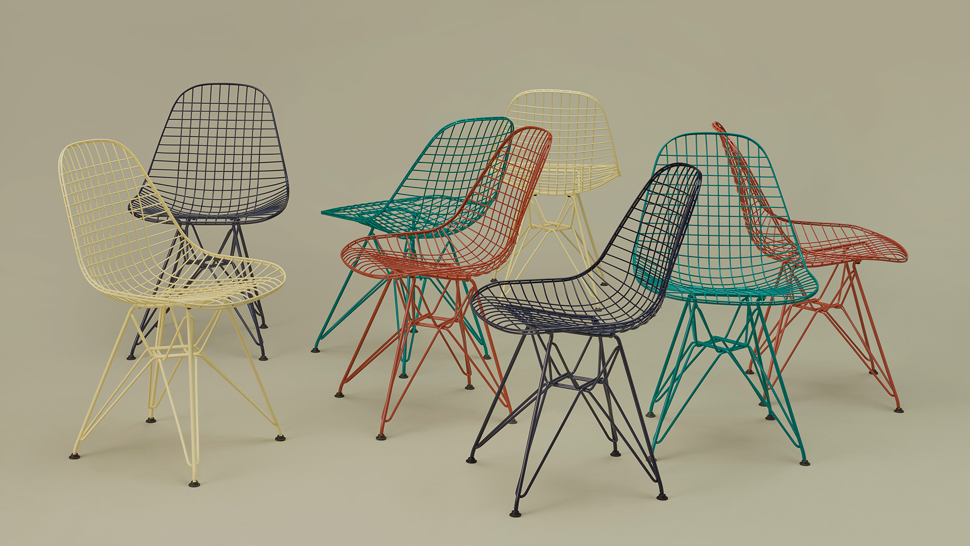 HM x Hay Eames Wire Outdoor Chair, Wire Base, Lifestyle