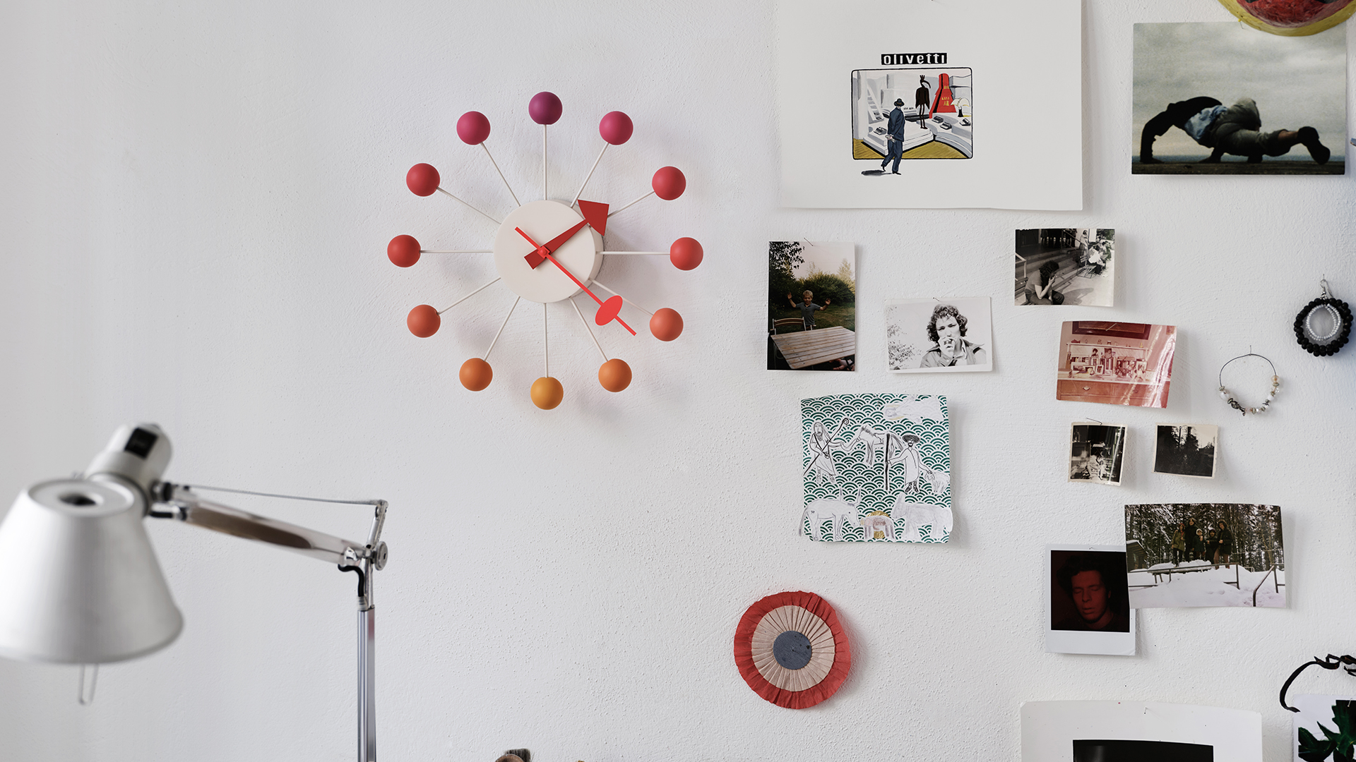 Ball Wall Clock, Sunset