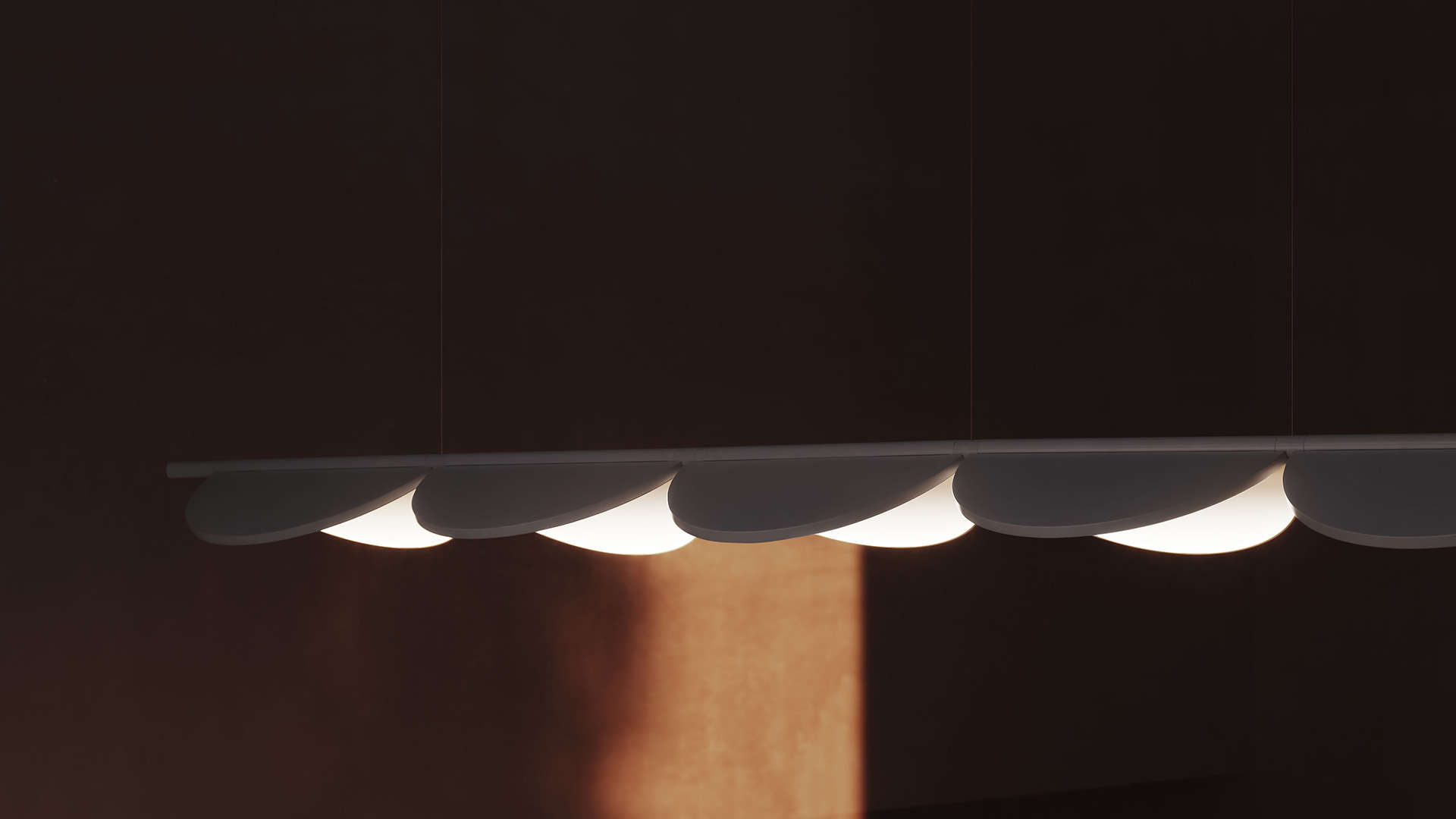 Almendra Linear S6 Suspension Lamp, Lifestyle