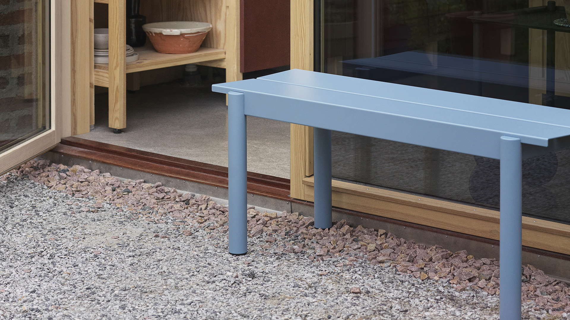 Linear Steel Bench, Lifestyle