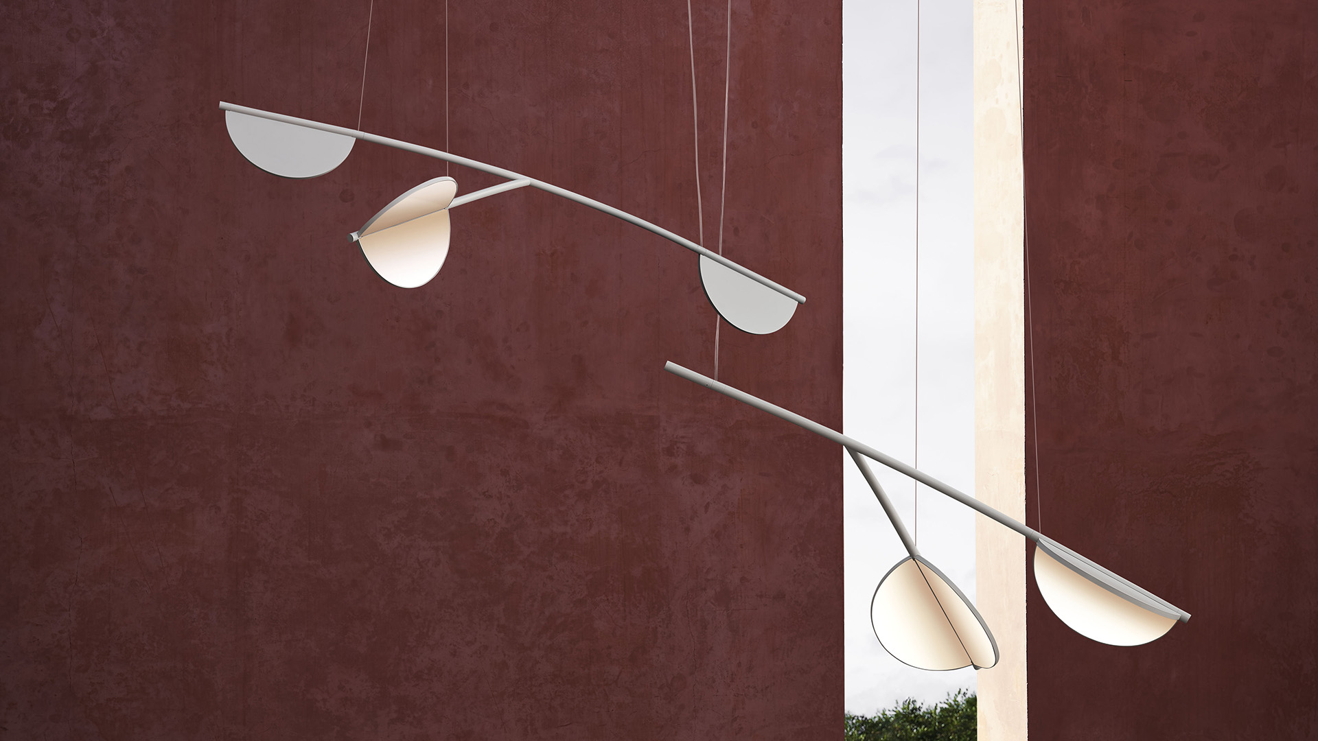 Almendra Organic Suspension Lamp, Lifestyle