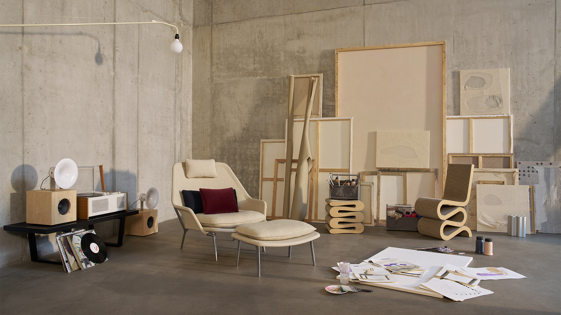 Slow Chair & Ottoman, Lifestyle