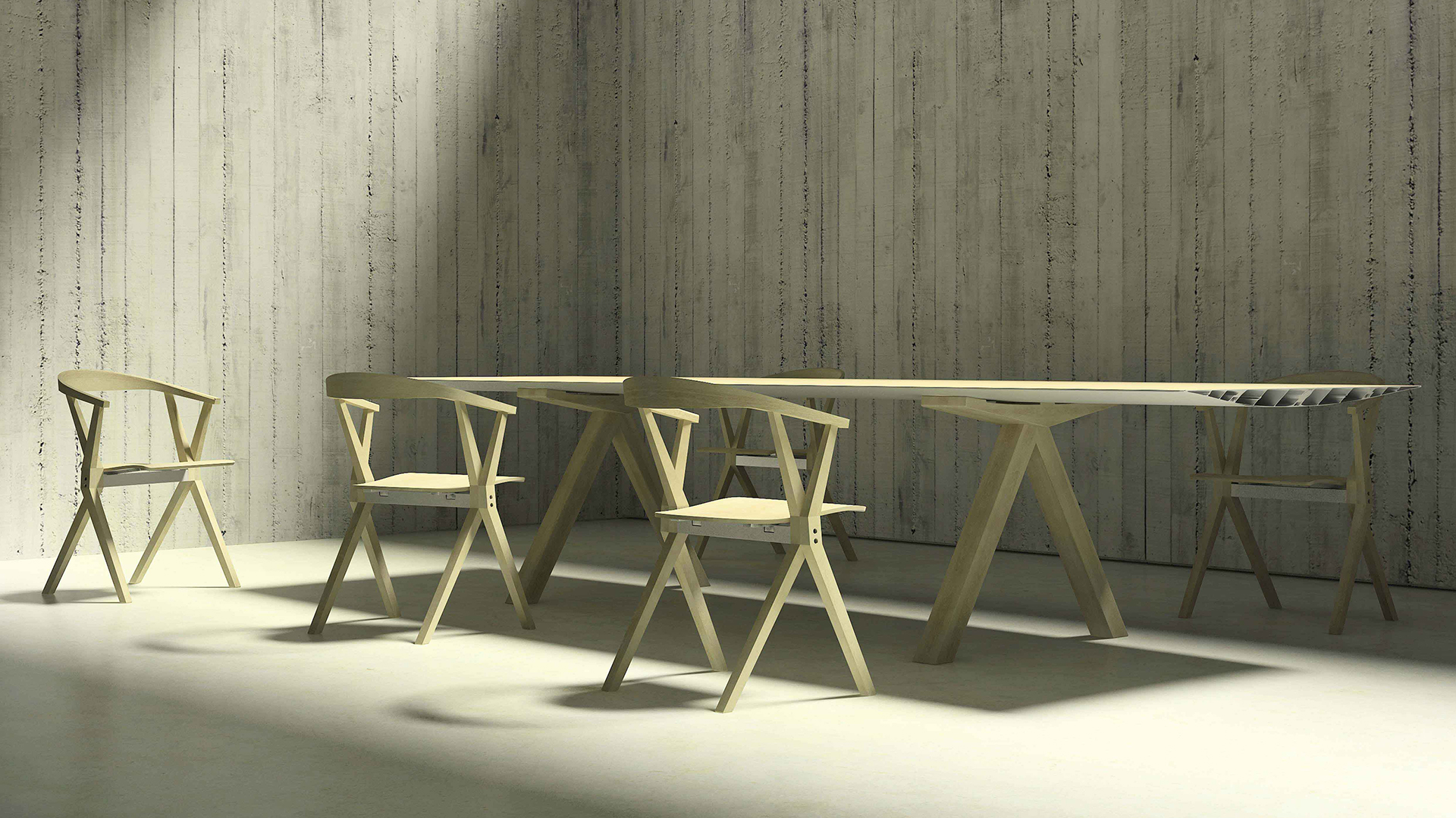 Chair B & Table B, Lifestyle