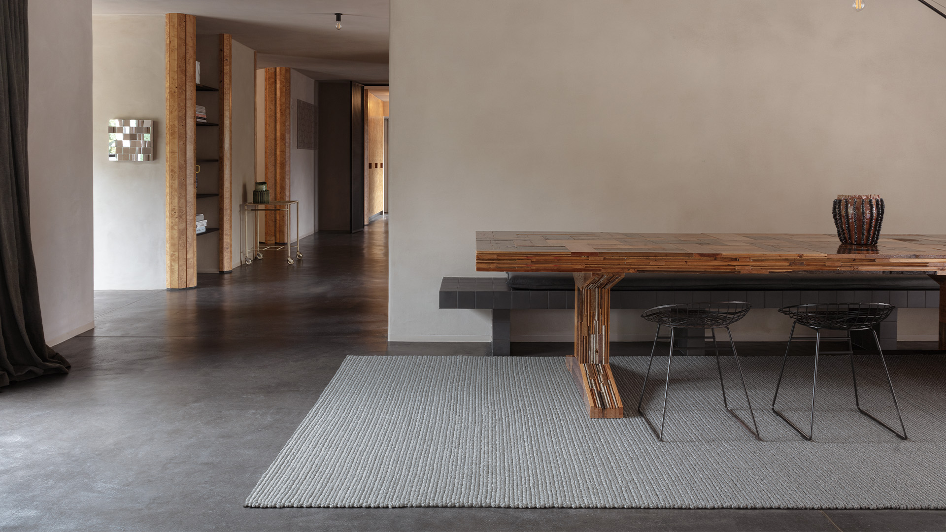 Nautilus Rug, Wild Dove, Lifestyle