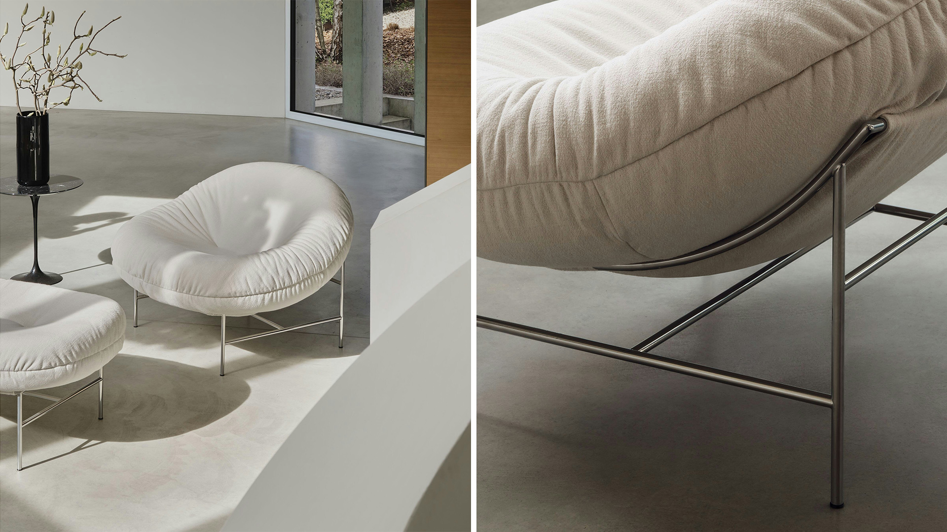 Perron Bun Lounge Chair and Ottoman, Lifestyle