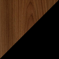 Walnut, Ebony & Black