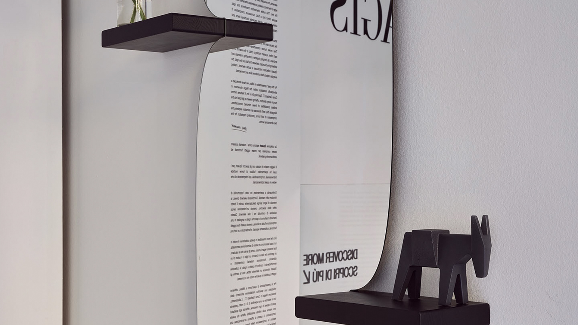 Morphed Shelf Mirror, Lifestyle