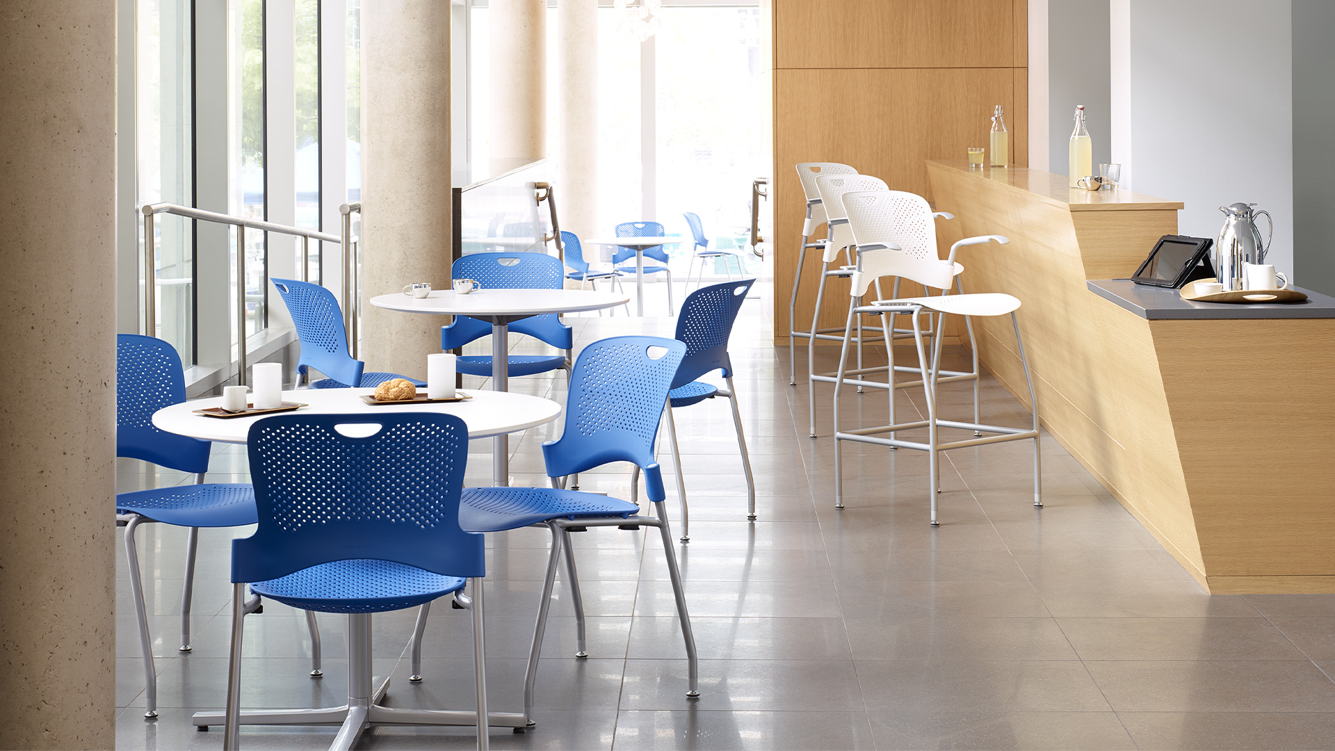 Caper Stacking Chair, Lifestyle