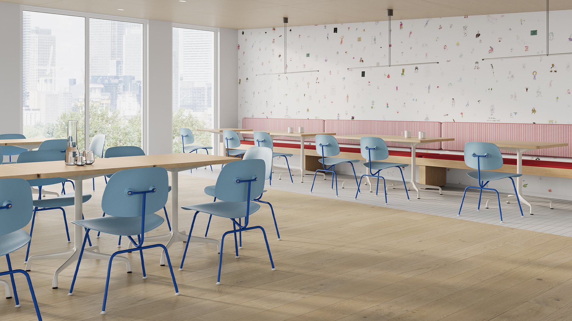 Eames Moulded Plastic Dining Chair, Lifestyle