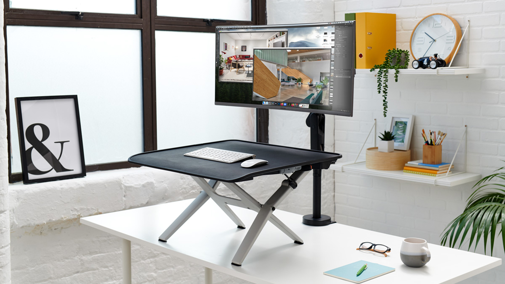 Monto Height Adjustable Workstation, Lifestyle