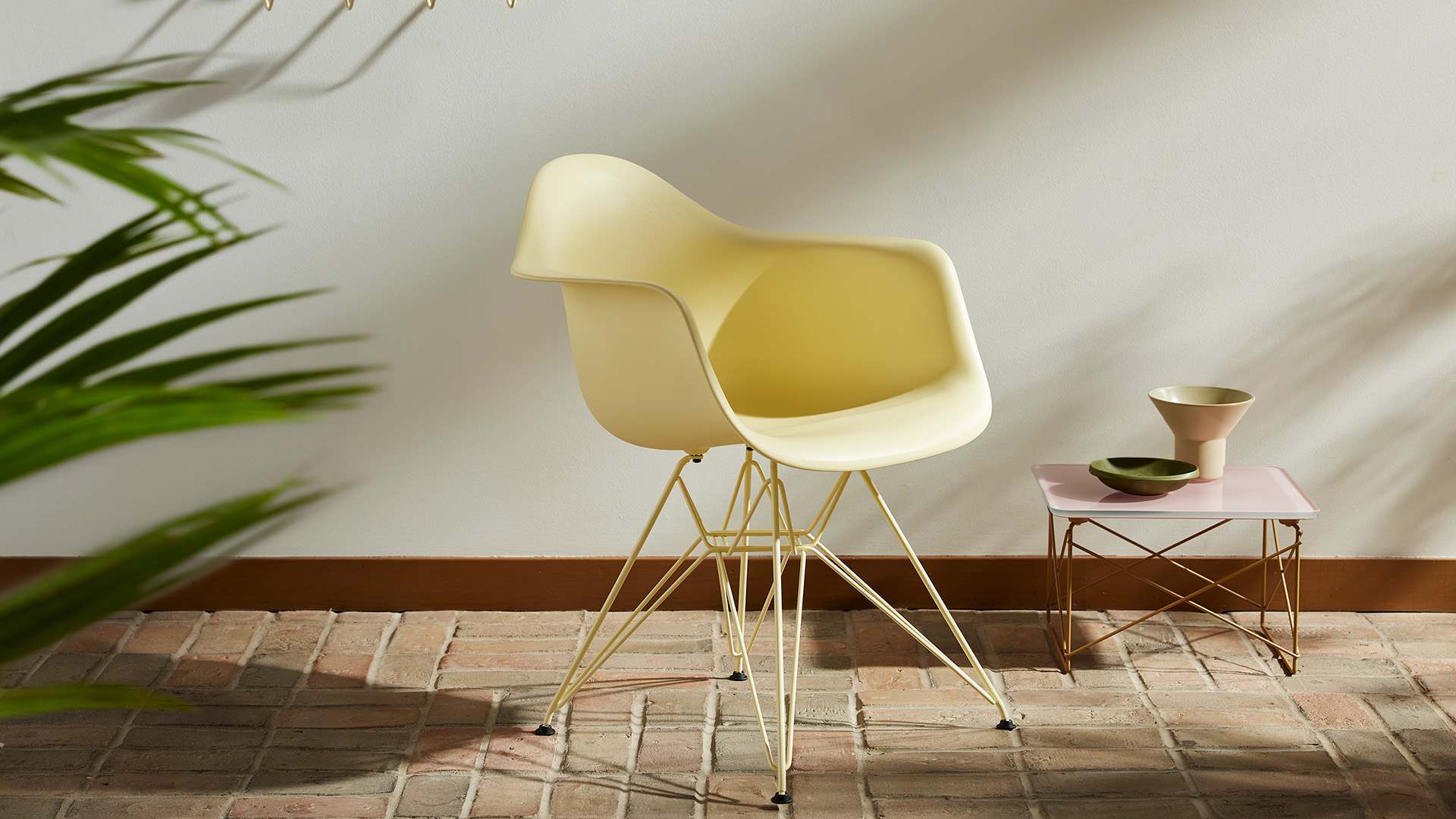 HM x Hay Eames Moulded Plastic Armchair, Wire Base