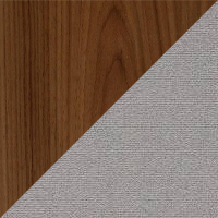 Walnut & Gray Wool Epingle